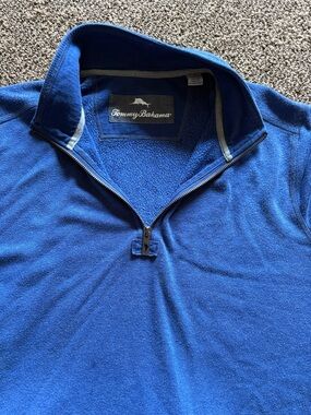 Tommy Bahama Royal Blue Half-Zip Fleece Pullover